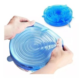 Compraymas Tapas De Silicon Cocina Garrafon Reutilizables Flexibles 6pz