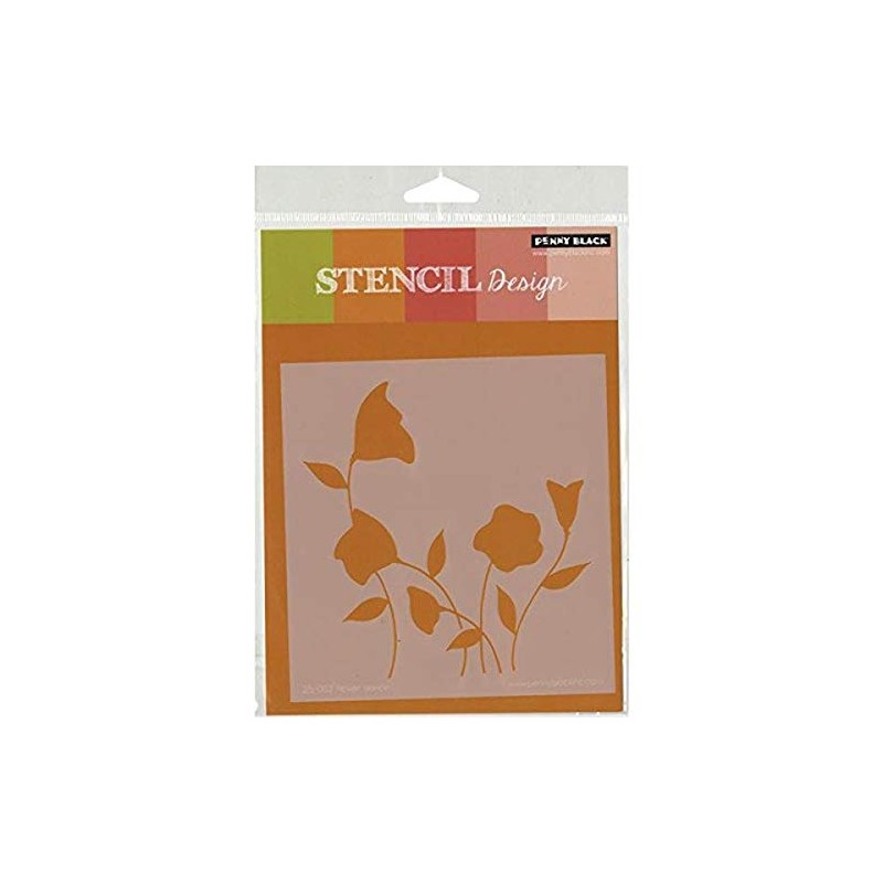 Penny Black Flower Dance Scrapbooking Stencil
