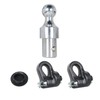 labwork 30K LBS Chrome Steel Gooseneck Ball and Safety Chain