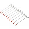 Daiilg 40Pcs Single Pegboard Hooks 150mm Board Slat Wall Retail