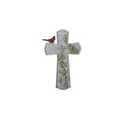 Roman Giftware Inc., Memorial Collection, 10" H Wall Cross Cardinal,Religious, Inspirational, Durable (6x1x9)