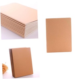 Tofficu 18pcs Kraft Paper Notebooks for Writing Drawing and Travel Journaling Unlined Diary Notepads for Creative Projects School and Office Use