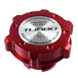 Unbranded Red Oil Cap Filler Racing Billet Aluminum Anodized Fits LS1 LS2 LS3 LS6 Turbo