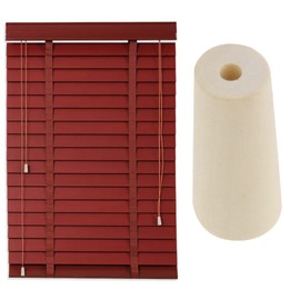 Create idea 4pcs Blind Wood Cord Knobs Venetian Blind Wooden Toggles Blind Cord End Suitable for Cord Blinds Repair Roman Blinds Aluminum Blinds Ceiling Fans 21x48mm