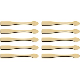 CHILDWEET Espátulas Cosméticas Doradas para Crema Facial y Mascarillas de Abs 10 Cucharas para Mezclar y Probar Lociones, Ideales para Mujeres