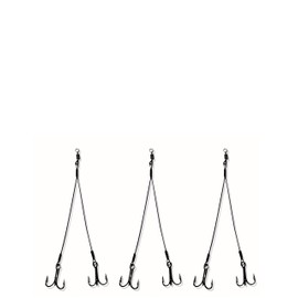 Generic Pike/Musky Fishing rig (Small Black, 3, Count)