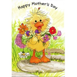 Suzy's Zoo Little Suzy's Zoo Mother's Day Greeting Card - Witzy Picked Flowers