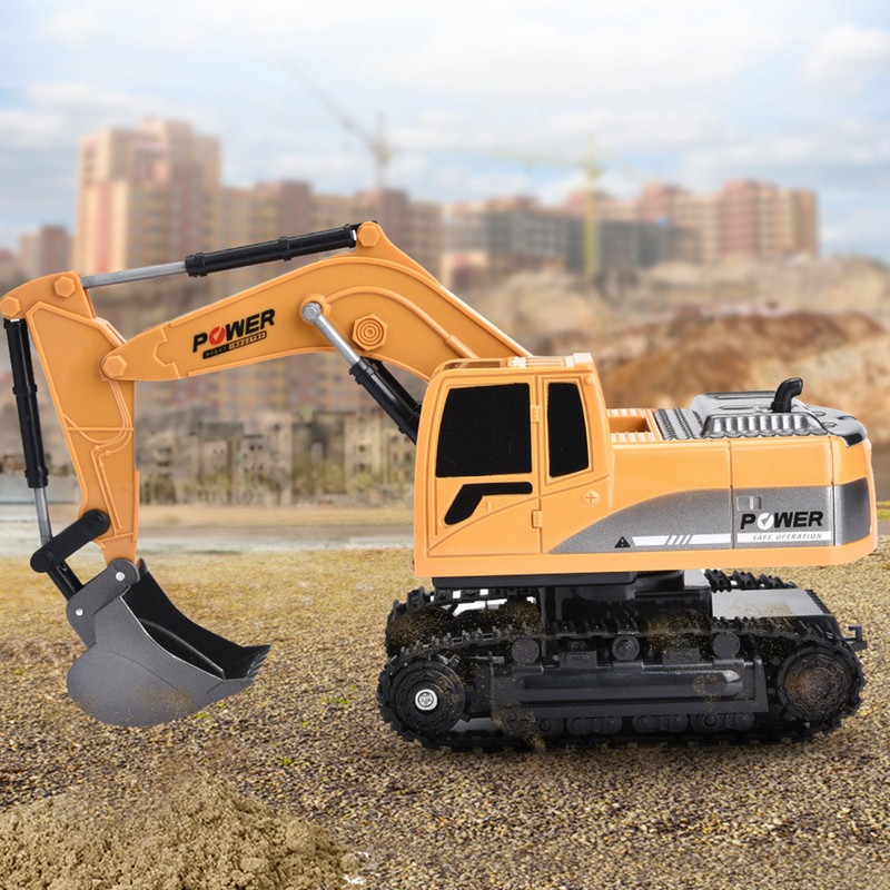258‑1 6 Channels Remote Control Excavator Truck 1/24 Scale RC