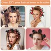 YUXIANLB 12 Pcs Hot Roller Clips Plastic Hair Curler Claw