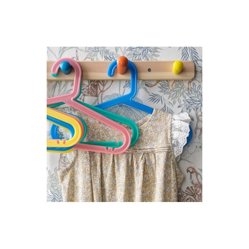 Ikea BAGIS Children's coat-hanger, assorted colors- (24 Pack)