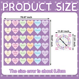 Hollowfly 2 Pcs Valentine Day Games for Kids Valentine Conversation Heart Party Bending and Twist Game with Bright Colors Conversation Hearts Game Mat Spinner for Valentine Day Party Classroom School