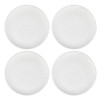 Temp-Tations Woodland White Dinner Plates, Set of 4-8" Small White