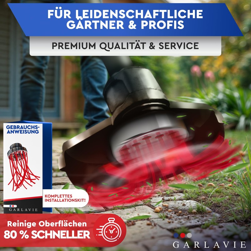 Garlavie Multi-String Nylon Weed Brush - Aluminium Mowing Head with