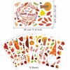 9 Sheets Fall Thanksgiving Window Clings Autumn Gnome Window Decals