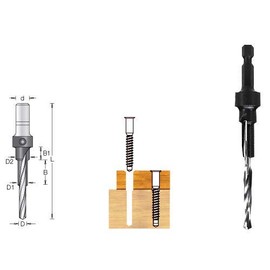 Amana Tool - 55104 Slow Spiral Drill Bit 3.5mm x 2-3/4 Long