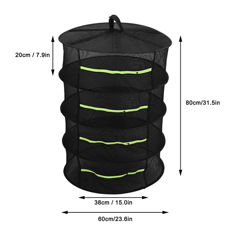 Drying Net, Garden Accessory 4-Layer Hanging Dryer for Ceiling for