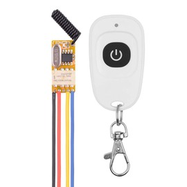 DC 3.7V - 12V 5V Mini Size Relay Remote Control Switch, 433Mhz Wireless RF Momentary Switch with Delay Function, Transmitter and Receiver for Wireless Control, Toys, DIY
