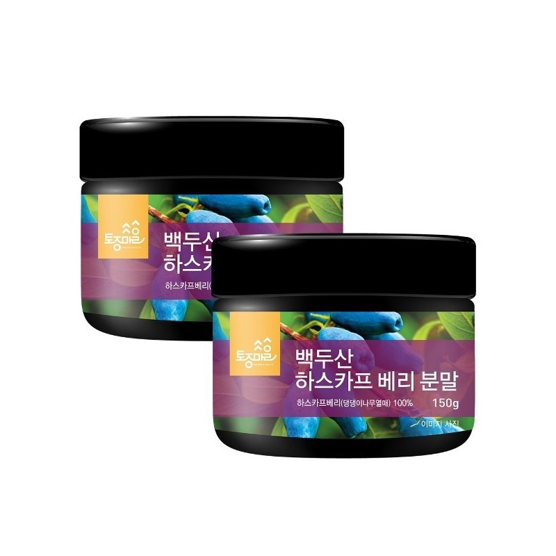 Tojong Maeul 토종마을대용량 백두산 하스카프 베리 분말 150g 댕댕이나무열매 Native
