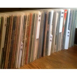 Pack of 10 x 12" inch White Plastic Vinyl LP Album Tabbed Record Dividers