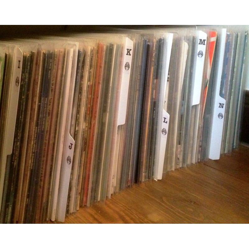 Pack of 10 x 12" inch White Plastic Vinyl LP