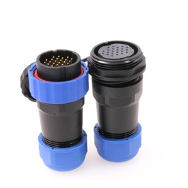 Eonvic SD28 28mm Waterproof Aviation Connector IP68 5A 250V 22Pin Docking Plug Socket Industrial Circular Connector Mating Plugs