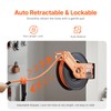 VEVOR Retractable Air Hose Reel, 3/8IN x 50FT Rubber Air