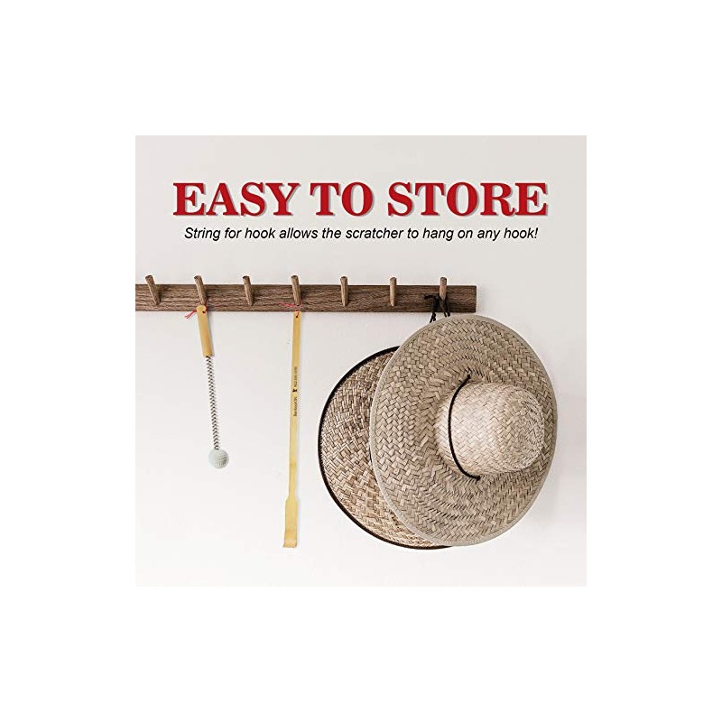 Bamboo Back Scratcher 1x Metal Bonger & Travel Size -