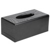 Black Wooden Tissue Box Napkin Case Elegant Style Tissue Holder