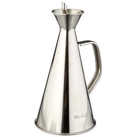 Ibili 731705 Oil Bottle, Stainless Steel, Volume 500 ml, Yellow