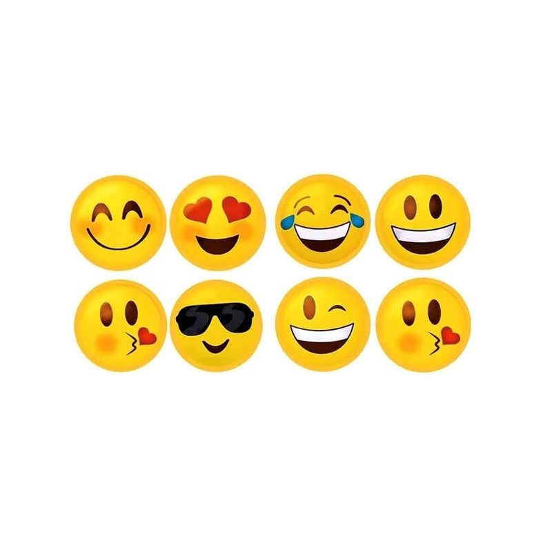 100pcs Small Yellow Smiley Face Laughing Happy Smile Designs for