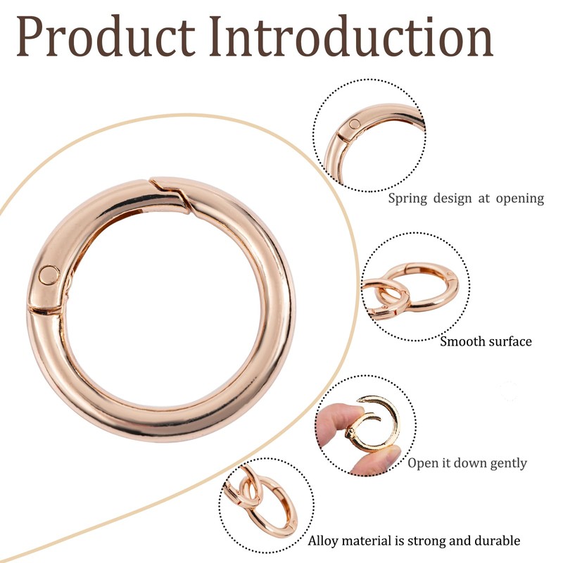 Keychain Carabiners Accessory (Gold)