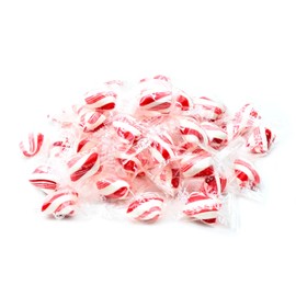 Candy Retailer Red and White Mint Individually Wrapped 1 Lb