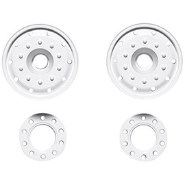 Tamiya TROP.44 Semi-Wide Wheel for 1.2 in (30 mm) Wide Tires, White 56544