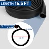 16.5FT Garage Door Bottom Seal Rubber 0.35'' Big P Bulb
