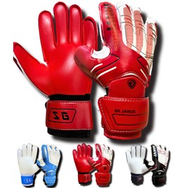 Archtypes Keeper Gloves Junior Soccer Keeper Gloves Goalie Gloves Elementary School Kids Red Size 6