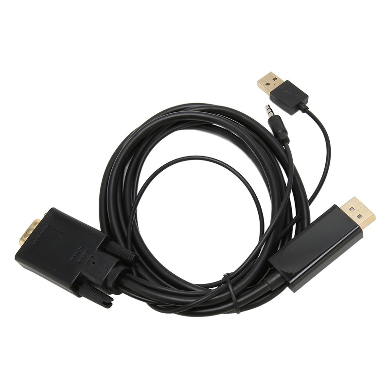 VGA to DP Connector Cable HD Video Converter Cable with