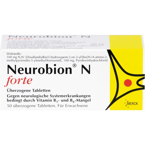 Neurobion N forte Tabletten gegen neurologische Systemerkrankungen, 50 pcs. Tablets