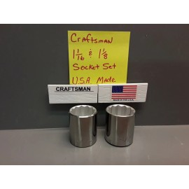 Craftsman 1-1/16" & 1-1/8" 1/2" Dr. Socket Set 47515 47516  EE  NEW * USA *