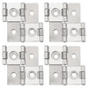sourcing map Double Acting Hinges Folding Screen, 4Pcs 1.85" Double