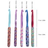 QANYEGN 5Pcs Crochet Hooks, Soft Handle Crochet Needle Set, Soft