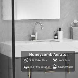 Brushed Bathroom Sink Faucet with Pull Out Sprayer for 1 Hole,Bar Sink with Pop-Up Drain,Single Handle Small Kitchen Faucet with 4 in Deck Plate,360°Swivel Faucet for Farmhouse Vanity