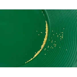 16 Piece Gold Panning Kit - Gold Mining Kit with Sluice Box and Bucket Classifiers; Three Gold Pans; Tweezers; Vials; Magnetic Separator and Snifter Bottle Green Kit with Stream Flare
