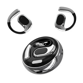 HYGAMOCC AI Real-Time Translation Earbuds,144 Languages 3-in-1 Wireless Bluetooth Earbuds for iOS & Android, Business/Travel/Language Learning Translator Earphones with Charging Case（Black）