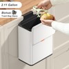 Mbillion Kitchen Compost Bin Hanging Trash Can with Lid 2.1