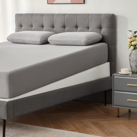 Lazyzizi Mattress Wedge Only, 7-Inch Twin Inclined Bed Wedge Mattress Topper for Acid Reflux, GERD, Neck & Back Pain, Snoring, Adjustable Elevator Under Mattress Support for Bedroom