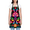 Smooffly Colorful Mexican Floral Apron,Adjustable Neck Bib Apron for Men