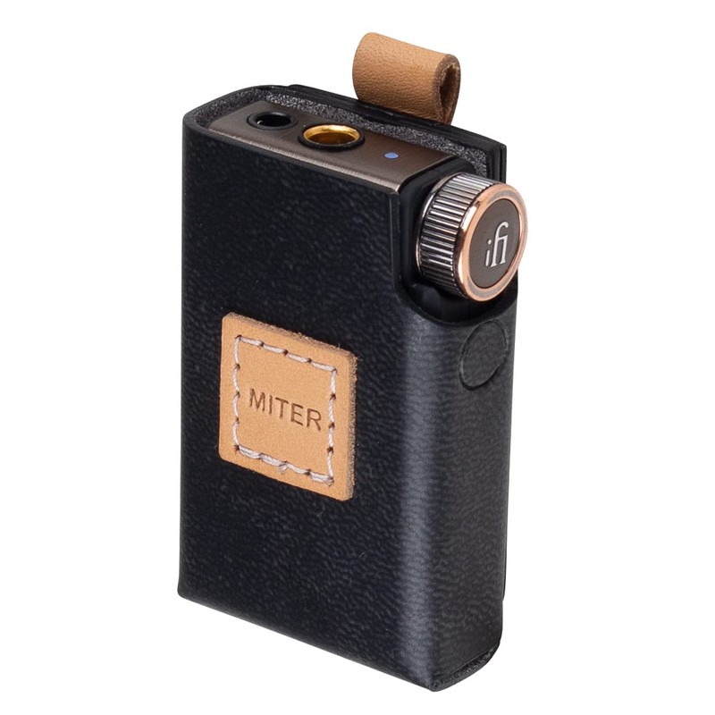 MITER Case for iFi Go Blu DAC, Handmade Italian Faux