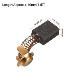 uxcell 10 Pack 999-038 Carbon Brushes 16x13x7mm Power Tool for Electric Hammer Drill Motor