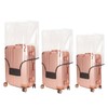 Abizarch 3Pcs Luggage Covers Waterproof PVC Suitcase Cover Dustproof Clear