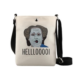 Hellooo Movie Inspired Crossbody Bag 90s Comedy Movie Gift Mrs. D Quote Crossbody Bag Daniel & Miranda Fans Gift (HELLL CB CA)